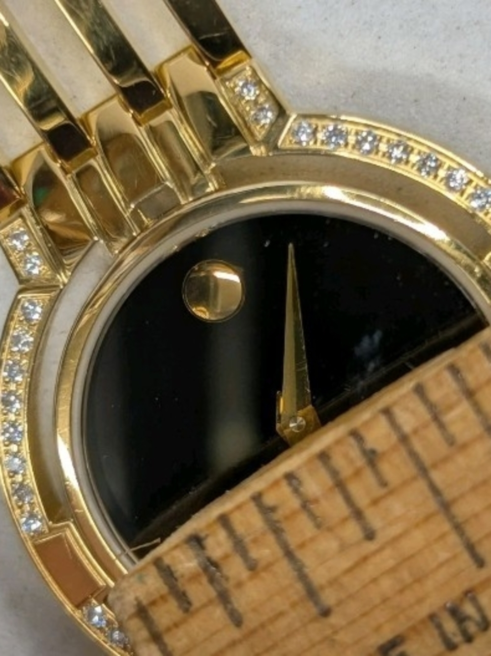 Movado Gold Watch Women's ESPERANZA $2795 - Picture 6 of 9